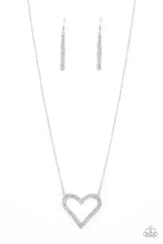 Load image into Gallery viewer, Paparazzi Pull Some HEART-Strings White Necklace
