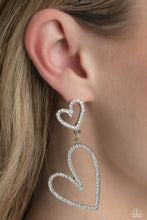 Load image into Gallery viewer, Paparazzi Doting Duo - White Earring
