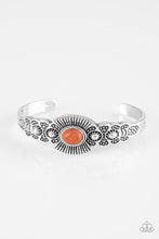 Load image into Gallery viewer, Paparazzi Wide Open Mesas Orange Bracelet
