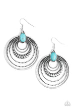Load image into Gallery viewer, Paparazzi Southern Sol Blue Earrings
