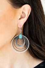 Load image into Gallery viewer, Paparazzi Southern Sol Blue Earrings

