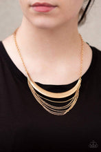 Load image into Gallery viewer, Paparazzi Way Wayfarer Gold Necklace
