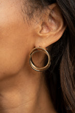 Load image into Gallery viewer, Paparazzi Always In The Loop - Gold Earring
