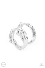 Load image into Gallery viewer, Paparazzi Ready, Steady, GLOW - White Clip-On Earrings
