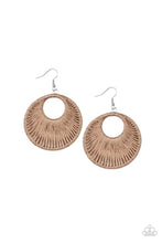Load image into Gallery viewer, Paparazzi Weaving My Web Brown Earrings
