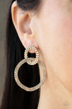 Load image into Gallery viewer, Paparazzi Intensely Icy - Gold Earrings
