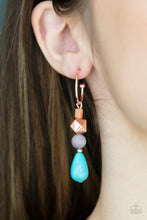 Load image into Gallery viewer, Paparazzi Boulevard Stroll - Copper Earrings
