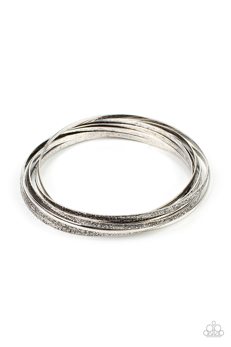 Paparazzi Suddenly Synced - Silver Bracelet – Glam5 Jewelry