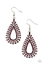 Load image into Gallery viewer, Paparazzi The Works - Purple Earrings
