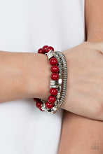 Load image into Gallery viewer, Paparazzi Tour de Tourist - Red Bracelet
