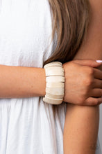 Load image into Gallery viewer, Paparazzi Boardwalk Bonanza - White Bracelet
