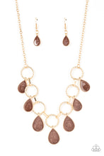 Load image into Gallery viewer, Paparazzi Golden Glimmer - Brown Necklace
