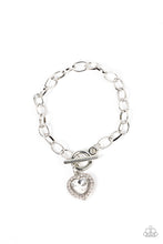 Load image into Gallery viewer, Paparazzi Til DAZZLE Do Us Part - White Bracelet
