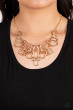 Load image into Gallery viewer, Paparazzi Geometric Grit - Gold Necklace
