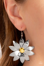 Load image into Gallery viewer, Paparazzi Pinwheel Prairies - Yellow Earrings
