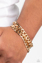 Load image into Gallery viewer, Paparazzi Heavy Duty - Gold Bracelet
