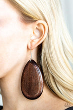 Load image into Gallery viewer, Paparazzi Beach Bride Brown Earrings
