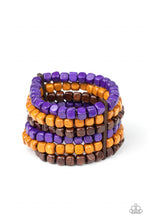 Load image into Gallery viewer, Paparazzi Tropical Tundra Purple Bracelet
