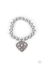 Load image into Gallery viewer, Paparazzi Cutely Crushing Silver Bracelet
