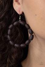 Load image into Gallery viewer, Paparazzi Living The WOOD Life Brown Earrings

