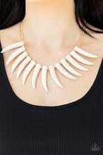 Load image into Gallery viewer, Paparazzi Tusk Tundra White Necklace
